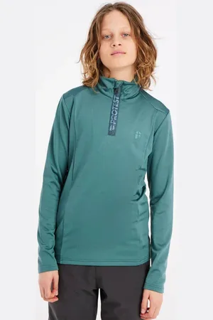 Protest Skipully Willowy JR petrol Blauw Jongens Polyester Opstaande kraag