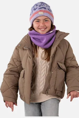 Barts Muts met panterprint Paars Meisjes Polyester Panterprint