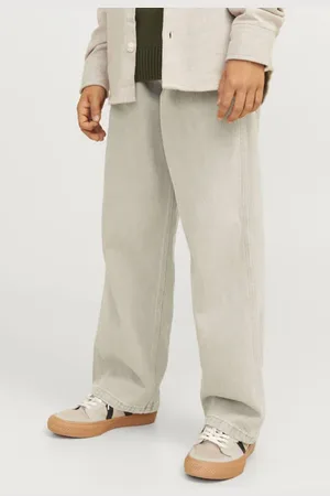 JACK & JONES JUNIOR loose fit jeans JJIALEX JJCARPENTER Jongens Denim