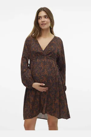 Mama;licious Zwangerschapsjurk MLMAY met all over print Dames Viscose V