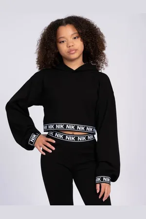 Nik & Nik Sweater Meisjes Viscose Capuchon Effen