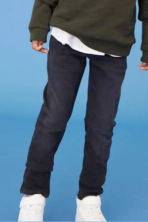 NAME IT KIDS slim fit jeans NKMSILAS Zwart Jongens Jog denim