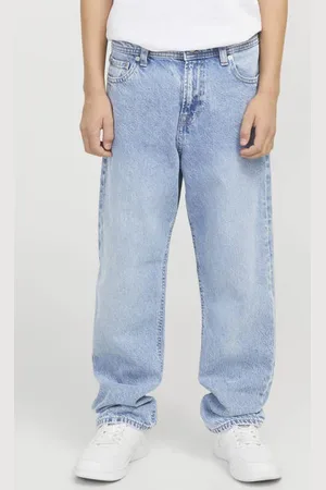 JACK & JONES JUNIOR relaxed high waist regular fit jeans light Blauw