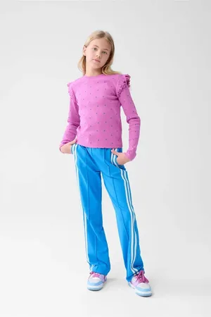 SHOEBY Longsleeve Meisjes Stretchkatoen Ronde hals Hartjes