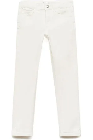 MANGO Slim fit jeans Jongens Denim Effen