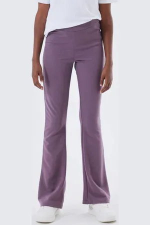 NAME IT KIDS high waist flared broek NKFFRIKKALI Meisjes Viscose