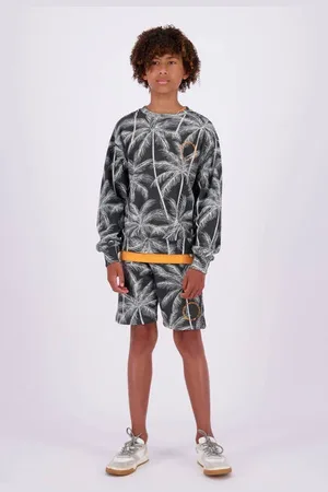 Vingino Sweatshort met all over print Korte broek