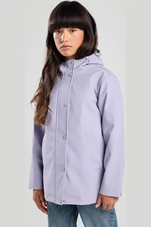 America today Regenjas Paars Meisjes Polyester Capuchon Effen