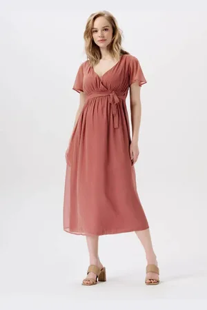 Noppies Maternity zwangerschapsjurk Amelie van polyester Effen