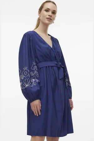 Mama;licious Zwangerschapsjurk MLNANAZ met printopdruk en plooien Dames Viscose V
