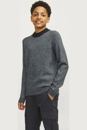 JACK & JONES JUNIOR gebreide trui Jongens Polyester Ronde hals