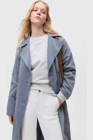 MANGO Straight waist Jeans Meisjes Denim Effen