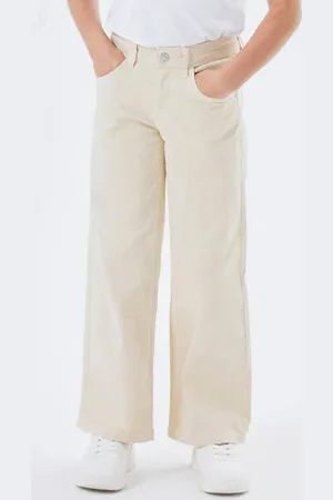 NAME IT KIDS wide leg jeans NKFROSE Meisjes Stretchkatoen Effen