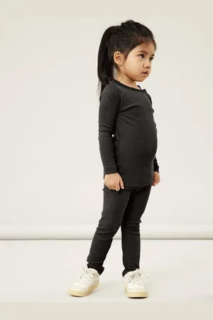 NAME IT MINI ribgebreide longsleeve NMFKAB Meisjes Stretchkatoen Ronde hals