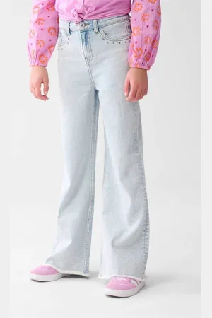 SHOEBY Wide leg jeans Meisjes Denim Effen