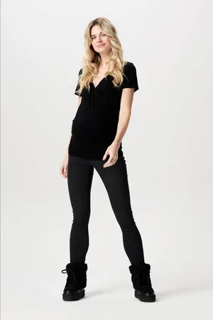 Noppies Maternity zwangerschaps jegging Ella Jeans Zwart Effen