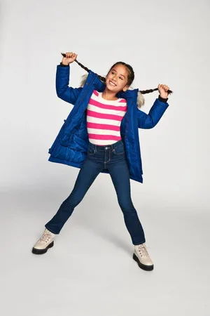 ONLY KIDS GIRL flared jeans KOGROYAL Blauw Meisjes Stretchdenim