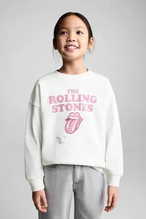 MANGO Sweater wit Printopdruk