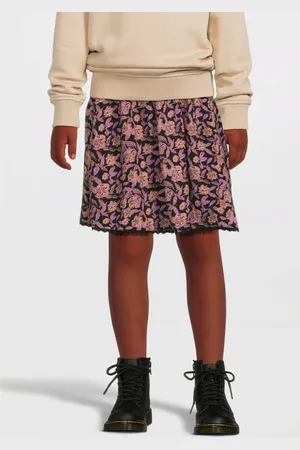Looxs Little midi rok paars Meisjes Viscose All over print