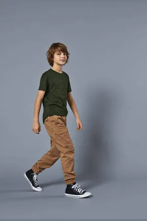 ONLY KIDS BOY regular fit cargobroek KOBLAURITS Jongens Stretchkatoen