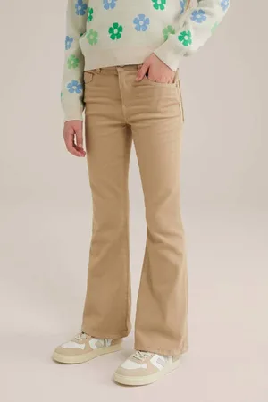 WE Fashion Blue Ridge flared jeans Meisjes Katoen Effen
