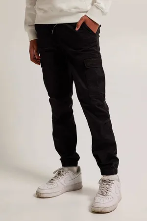 America today Slim fit cargobroek Pharrel JR Jongens Stretchkatoen