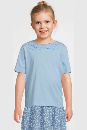 VERO MODA Top VMPANNA GLENN Meisjes Katoen Peter Pan