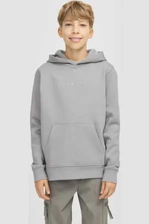 JACK & JONES JUNIOR hoodie JJESTAR met tekst Sweater Tekst