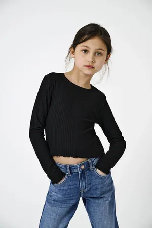 ONLY KIDS GIRL longsleeve KOGNELLA Meisjes Polyester Ronde hals Effen