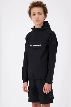 Black Bananas Anorak zomer Jas Jongens Polyester Capuchon Tekst