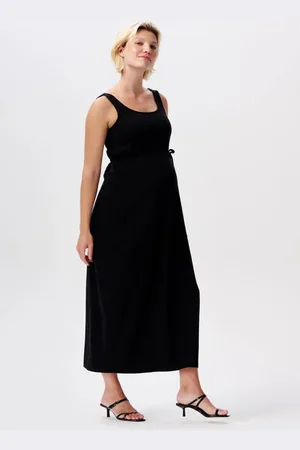 Noppies Maternity maxi jurk Dames Katoen Ronde hals Effen