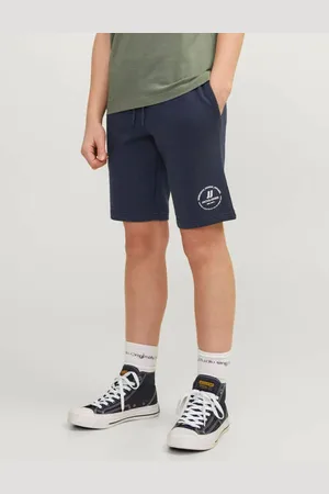 JACK & JONES JUNIOR sweatshort JPSTSWIFT met printopdruk Korte broek