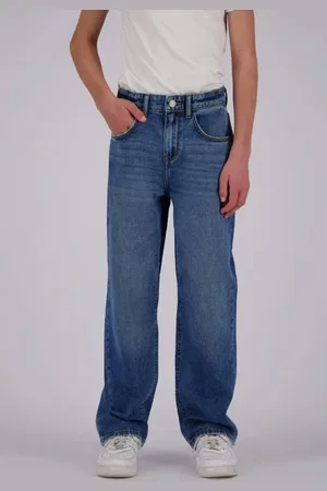 Raizzed Loose fit jeans medium blue denim Blauw Effen