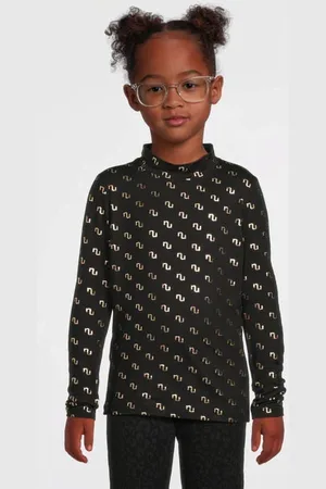 NAME IT KIDS longsleeve NKFNIKANEL met all over print Meisjes Polyester Opstaande kraag