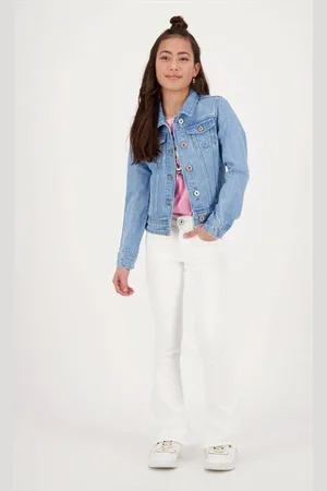 Vingino Spijkerjas Tess Blauw Meisjes Denim Klassieke kraag