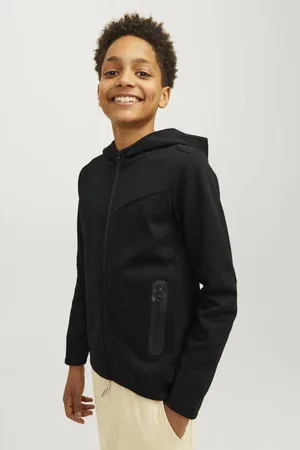 JACK & JONES JUNIOR vest JCOFUSION Jongens Polyester Capuchon Effen