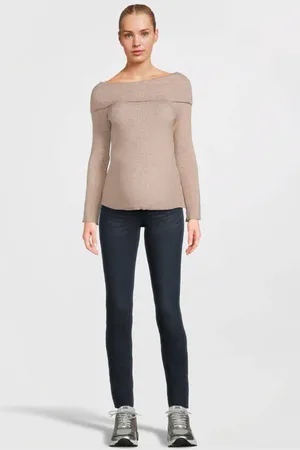 ONLY Zwangerschapstop Dames Viscose Off shoulder Effen
