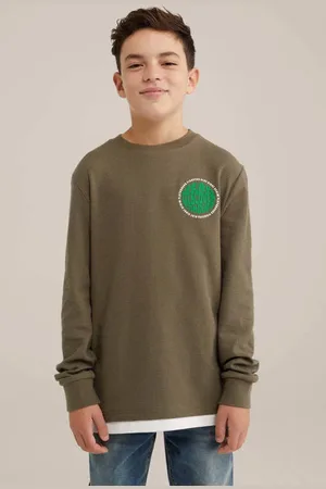 WE Fashion Blue Ridge longsleeve Jongens Katoen Ronde hals