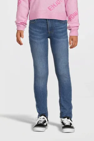 NAME IT Skinny jeans NKFPOLLY DNMTHRIS Blauw Meisjes Stretchkatoen