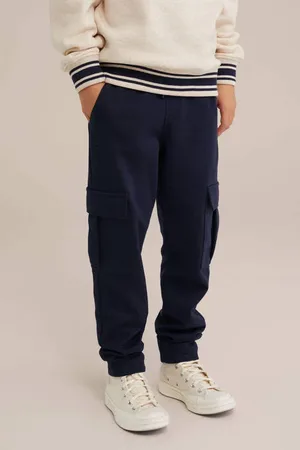WE Fashion Blue Ridge slim cargo broek Jongens Polyester