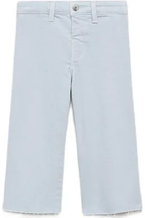 MANGO Straight leg jeans Meisjes Denim Effen