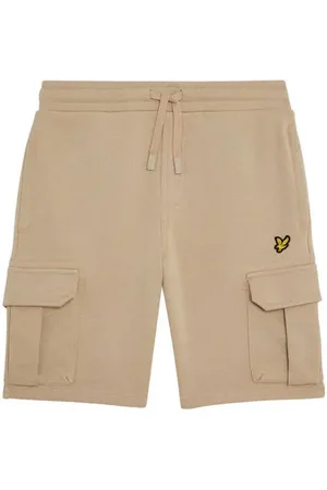Lyle & Scott Sweatshort beige Korte broek Jongens Katoen Effen