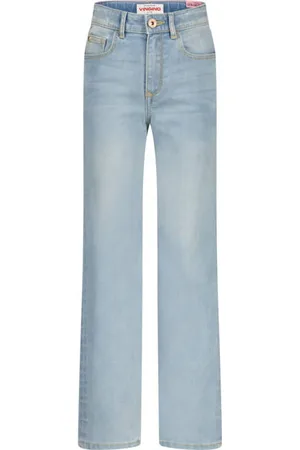 Vingino Straight leg light blue denim Jeans Blauw Effen
