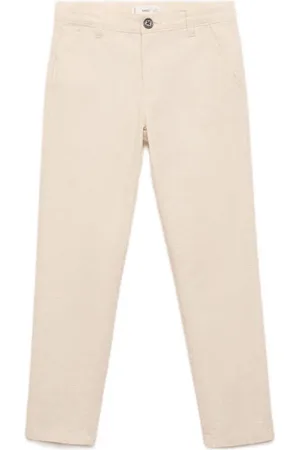 MANGO Skinny chino beige Broek Jongens Katoen Effen