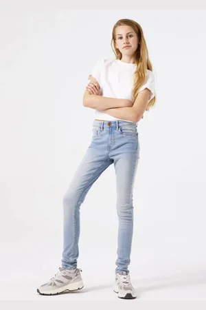 Garcia Slim high waist slim fit jeans Meisjes Stretchdenim Effen