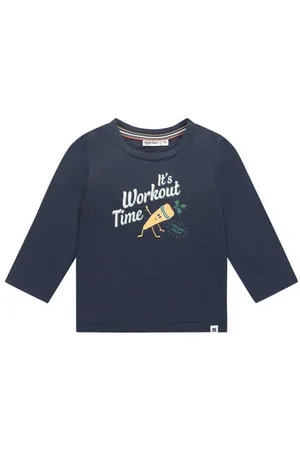 Babyface Longsleeve Jongens Stretchkatoen Ronde hals Printopdruk