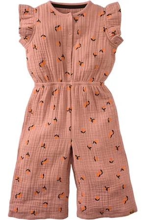 Z8 Mini jumpsuit Paola met ruches Meisjes Katoen Ronde hals