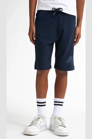 Petrol Industries Sweatshort blauw Korte broek Jongens Katoen Effen