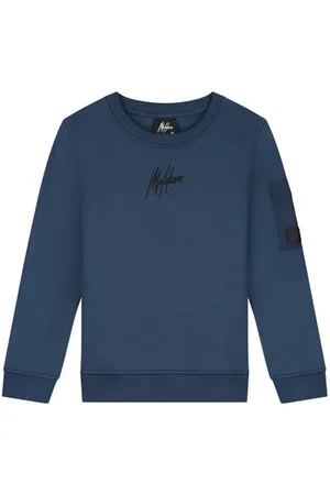 Malelions Sweater blauw Jongens Katoen Ronde hals Effen
