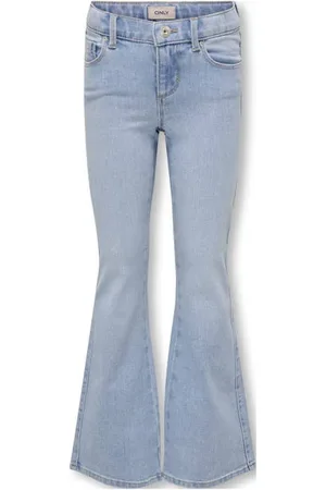 ONLY KIDS GIRL flared jeans Blauw Effen